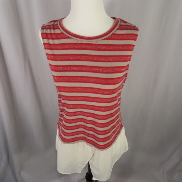 Sanctuary Red and Gray Striped Sleeveless Top Size S - Picture 2 of 9